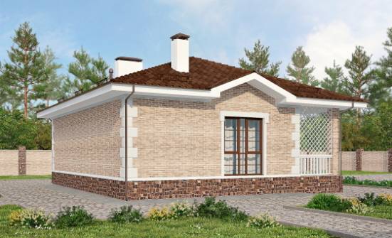 065-002-П Проект бани из кирпича Березники | Проекты одноэтажных домов от House Expert