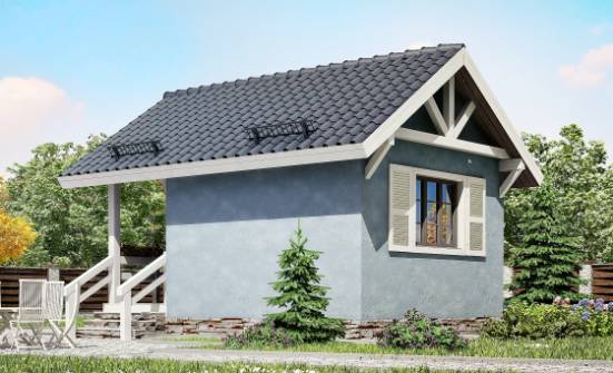020-001-П Проект одноэтажного дома, маленький загородный дом из бревен Лысьва | Проекты домов от House Expert