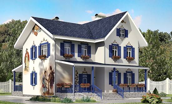 180-003-П Проект двухэтажного дома, небольшой коттедж из кирпича Красновишерск | Проекты домов от House Expert
