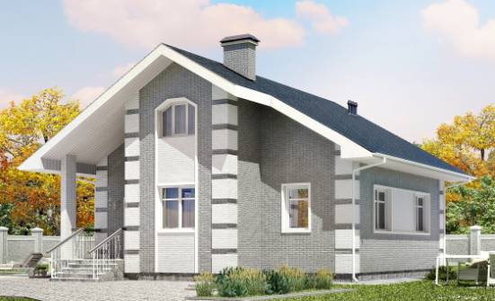 115-001-Л Проект двухэтажного дома с мансардой, недорогой дом из газосиликатных блоков Березники | Проекты домов от House Expert