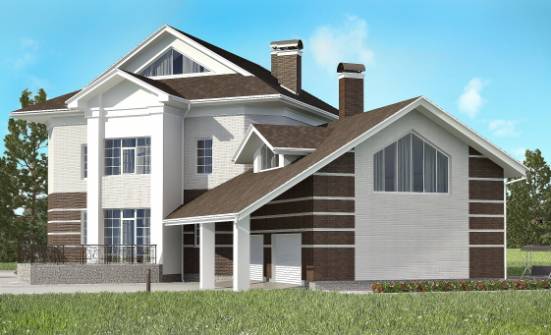 410-001-П Проект двухэтажного дома, гараж, просторный загородный дом из кирпича Чернушка | Проекты домов от House Expert