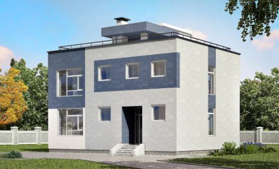 180-005-П Проект двухэтажного дома, классический дом из теплоблока Добрянка | Проекты домов от House Expert