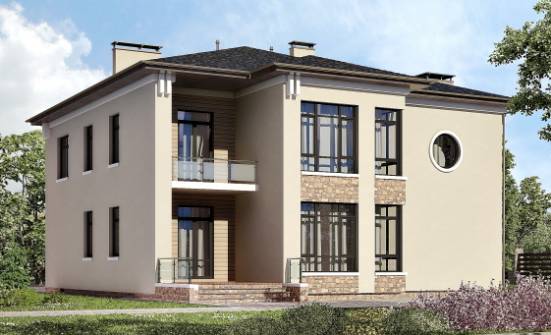 300-005-Л Проект двухэтажного дома, классический коттедж из кирпича Лысьва | Проекты домов от House Expert