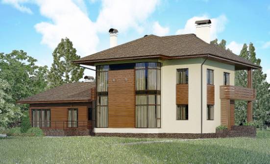 300-001-П Проект двухэтажного дома, классический дом из кирпича Очер | Проекты домов от House Expert