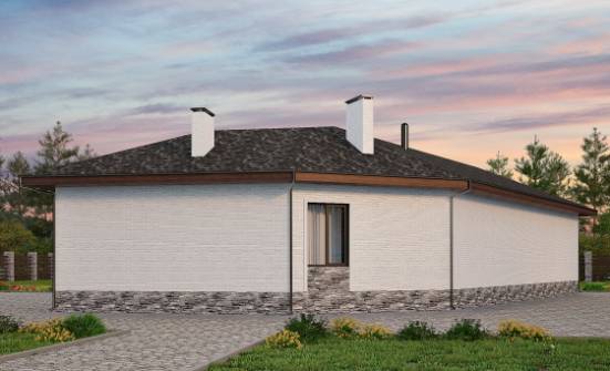 145-001-Л Проект бани из теплоблока Соликамск | Проекты одноэтажных домов от House Expert