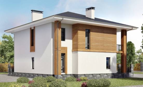180-015-П Проект двухэтажного дома, доступный домик из теплоблока Чусовой | Проекты домов от House Expert