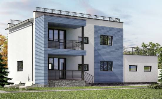 180-012-Л Проект двухэтажного дома, гараж, современный дом из кирпича Краснокамск | Проекты домов от House Expert