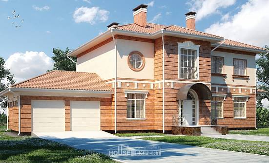 285-001-Л Проект двухэтажного дома и гаражом, красивый домик из кирпича Чайковский | Проекты домов от House Expert