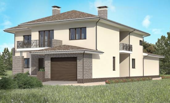 500-001-П Проект трехэтажного дома, гараж, классический домик из кирпича Соликамск | Проекты домов от House Expert