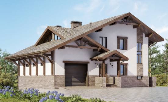 305-002-П Проект трехэтажного дома с мансардным этажом, классический дом из кирпича Кудымкар | Проекты домов от House Expert