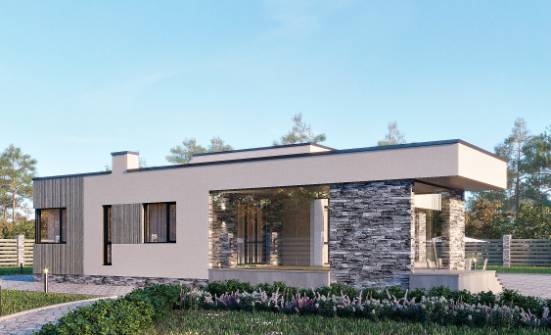 175-001-Л Проект одноэтажного дома, классический дом из арболита Чердынь | Проекты одноэтажных домов от House Expert