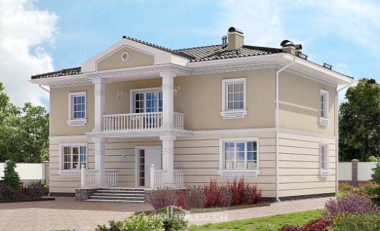 210-005-Л Проект двухэтажного дома, простой домик из газобетона Верещагино | Проекты домов от House Expert