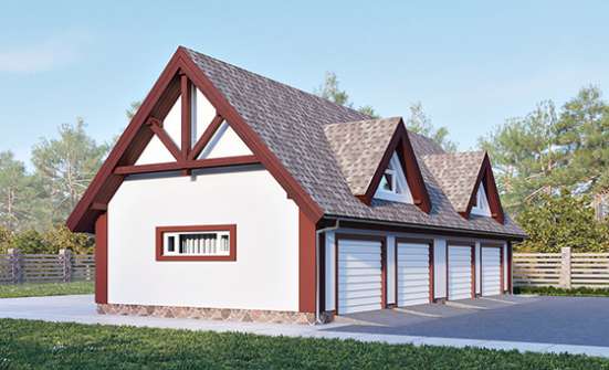 145-002-Л Проект гаража из пеноблока Чернушка | Проекты домов от House Expert