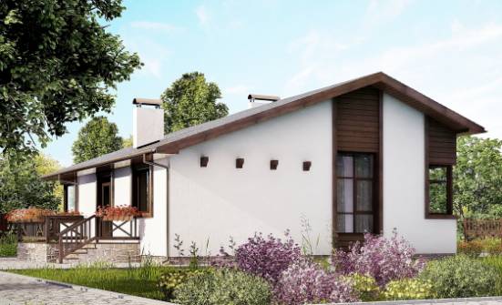 110-003-П Проект одноэтажного дома, доступный коттедж из теплоблока Красновишерск | Проекты домов от House Expert