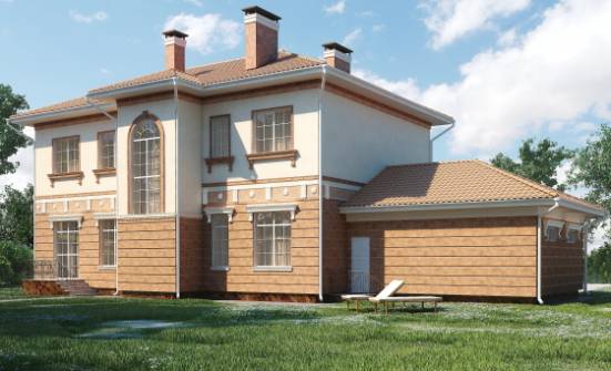 285-001-Л Проект двухэтажного дома и гаражом, красивый домик из кирпича Чайковский | Проекты домов от House Expert