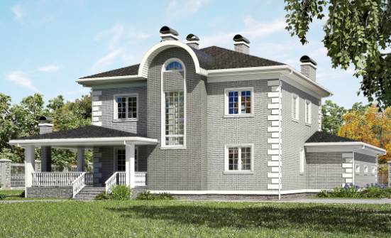 245-004-Л Проект двухэтажного дома, гараж, простой домик из кирпича Добрянка | Проекты домов от House Expert