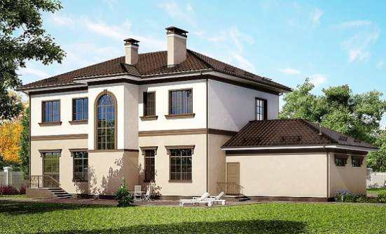 290-004-Л Проект двухэтажного дома и гаражом, огромный домик из кирпича Чайковский | Проекты домов от House Expert
