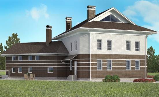 410-001-П Проект двухэтажного дома, гараж, просторный загородный дом из кирпича Чернушка | Проекты домов от House Expert