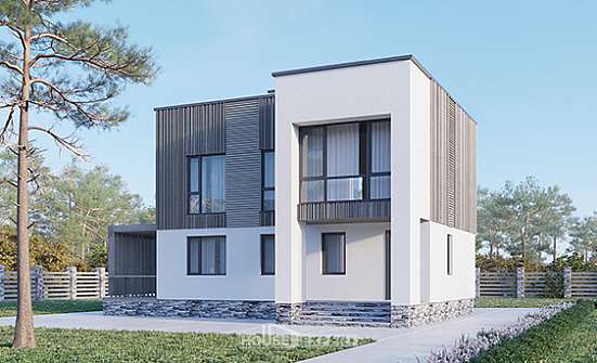 150-017-П Проект двухэтажного дома, бюджетный дом из газобетона Кудымкар | Проекты домов от House Expert