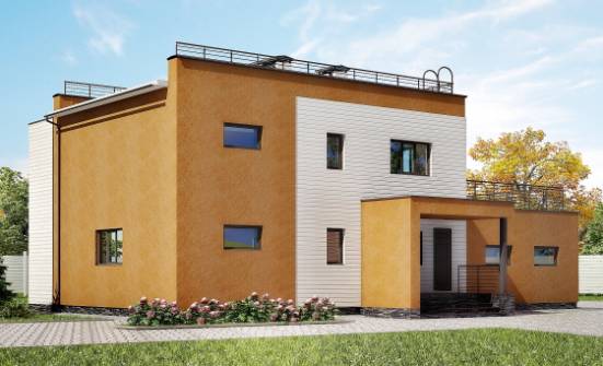 180-012-П Проект двухэтажного дома, гараж, уютный коттедж из кирпича Соликамск | Проекты домов от House Expert