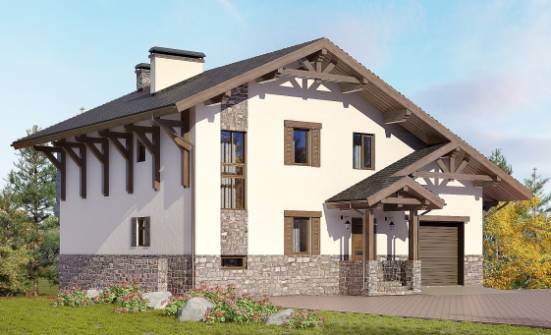 305-002-Л Проект трехэтажного дома с мансардой, современный дом из кирпича Чернушка | Проекты домов от House Expert