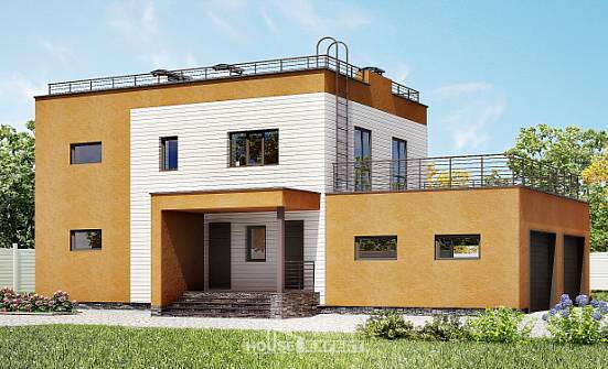 180-012-П Проект двухэтажного дома, гараж, уютный коттедж из кирпича Соликамск | Проекты домов от House Expert