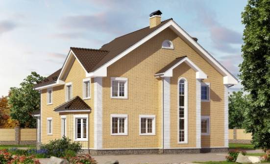 320-003-Л Проект двухэтажного дома, уютный домик из арболита Краснокамск | Проекты домов от House Expert
