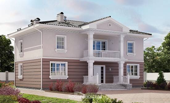 210-005-П Проект двухэтажного дома, просторный коттедж из арболита Чердынь | Проекты домов от House Expert