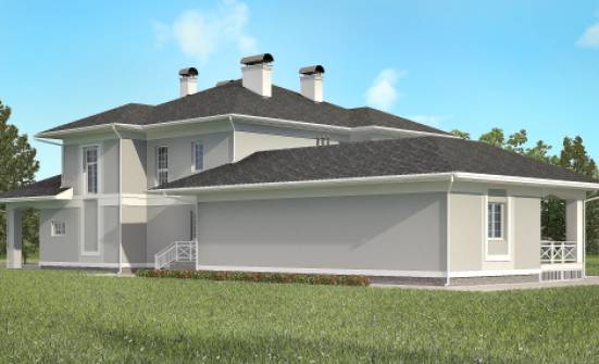 360-001-П Проект двухэтажного дома и гаражом, огромный домик из кирпича Кунгур | Проекты домов от House Expert