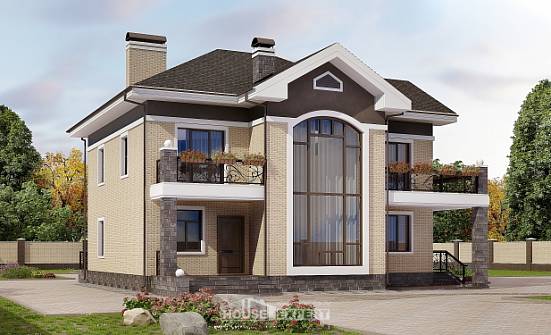 200-006-П Проект двухэтажного дома, уютный загородный дом из кирпича Березники | Проекты домов от House Expert