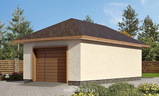 040-001-П Проект гаража из газосиликатных блоков Чердынь | Проекты домов от House Expert