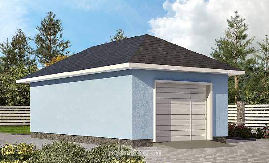 040-001-Л Проект гаража из блока Соликамск | Проекты домов от House Expert