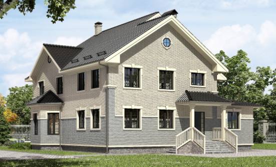 300-004-П Проект двухэтажного дома, большой домик из арболита Краснокамск | Проекты домов от House Expert