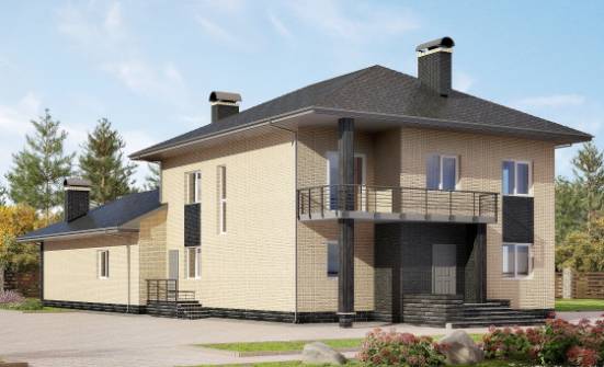305-003-Л Проект двухэтажного дома, огромный дом из теплоблока Чернушка | Проекты домов от House Expert