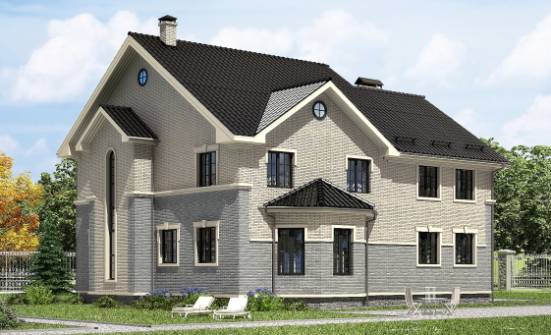 300-004-П Проект двухэтажного дома, большой домик из арболита Краснокамск | Проекты домов от House Expert