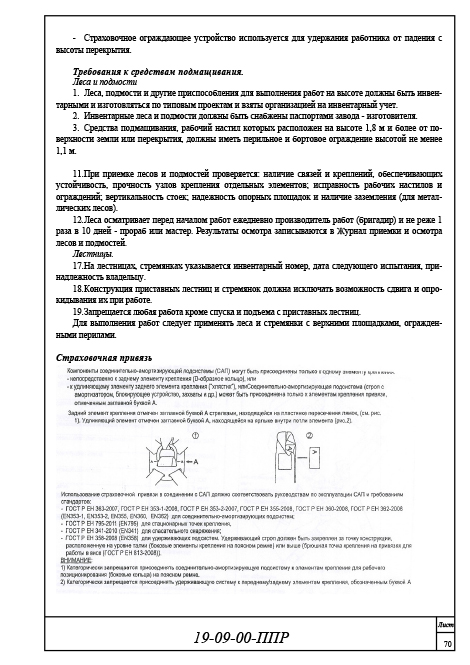 Организация и технология производства работ, ППР