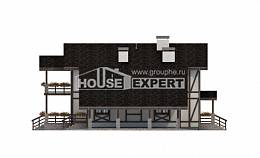 250-002-Л Проект двухэтажного дома с мансардным этажом и гаражом, простой коттедж из кирпича Красновишерск, House Expert