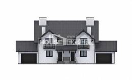 290-003-П Проект двухэтажного дома мансардный этаж, просторный загородный дом из арболита Пермь, House Expert
