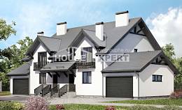 290-003-П Проект двухэтажного дома с мансардным этажом, просторный загородный дом из газобетона Чернушка, House Expert