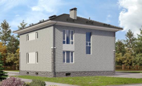 275-004-П Проект трехэтажного дома, гараж, современный домик из кирпича Чернушка | Проекты домов от House Expert