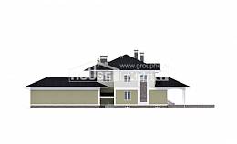 620-001-Л Проект трехэтажного дома, гараж, большой домик из пеноблока Чердынь, House Expert