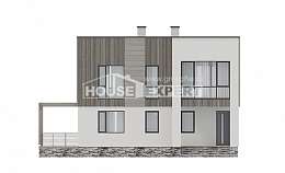 150-017-П Проект двухэтажного дома, экономичный загородный дом из пеноблока Очер, House Expert