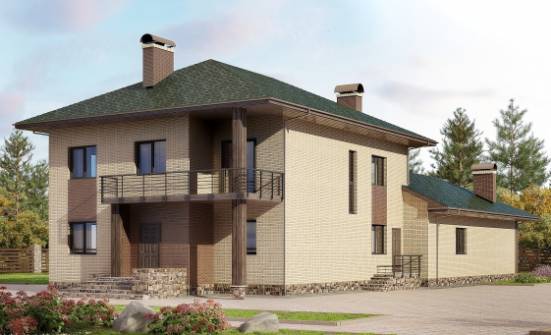 305-003-П Проект двухэтажного дома, уютный коттедж из газобетона Верещагино | Проекты домов от House Expert