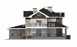 365-001-Л Проект трехэтажного дома и гаражом, классический дом из кирпича Губаха, House Expert