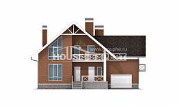 215-001-П Проект двухэтажного дома мансардный этаж, гараж, классический загородный дом из теплоблока Добрянка, House Expert