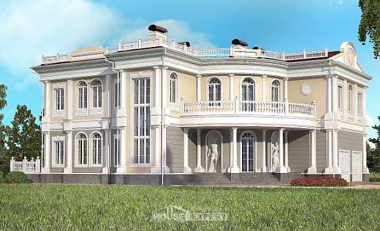505-001-П Проект двухэтажного дома, гараж, красивый домик из бризолита, Березники