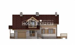 165-002-П Проект двухэтажного дома с мансардным этажом, гараж, бюджетный загородный дом из твинблока Чусовой, House Expert