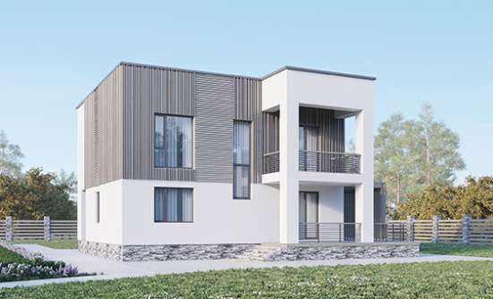 150-017-П Проект двухэтажного дома, красивый домик из поризованных блоков Верещагино | Проекты домов от House Expert