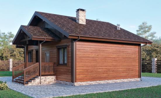065-001-П Проект бани из бризолита Соликамск | Проекты одноэтажных домов от House Expert