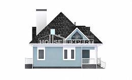 110-001-Л Проект двухэтажного дома мансардой, экономичный домик из бризолита Кунгур, House Expert